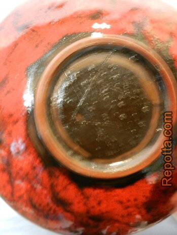 vintage 1960er red glazed bowl SOLD