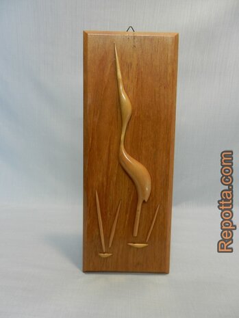 teak 1960er jaren wandbord SOLD