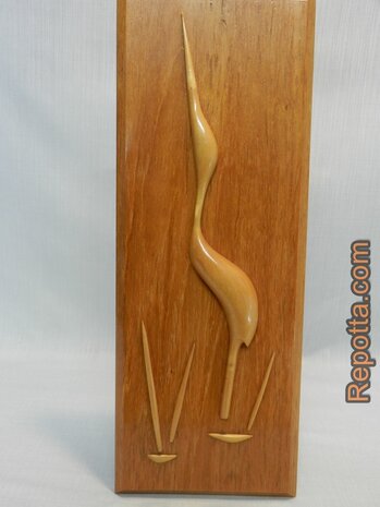 teak 1960er jaren wandbord SOLD