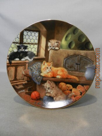 jürgen scholz cat plate SOLD