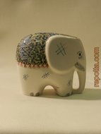 handpainted holland gekleurde olifant figuur
